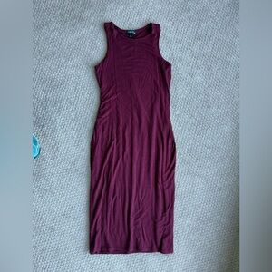 Body Con Burgundy Dress